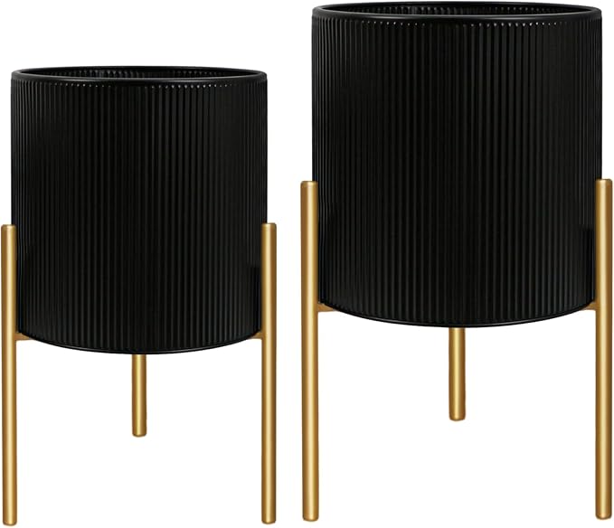 ARNIS Modern Plant Pots, Large Size Metal Pots - Image 9