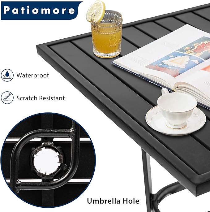 Patio Bar Table, Outdoor Bar Height Bistro Table - Image 5