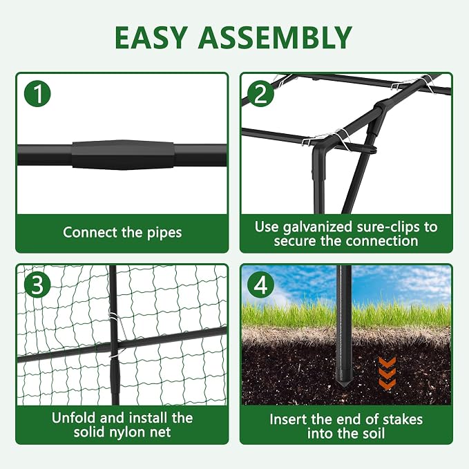Tall Garden Arch Trellis for Climbing Plants, 79in Tall Metal Plant Support - Image 7