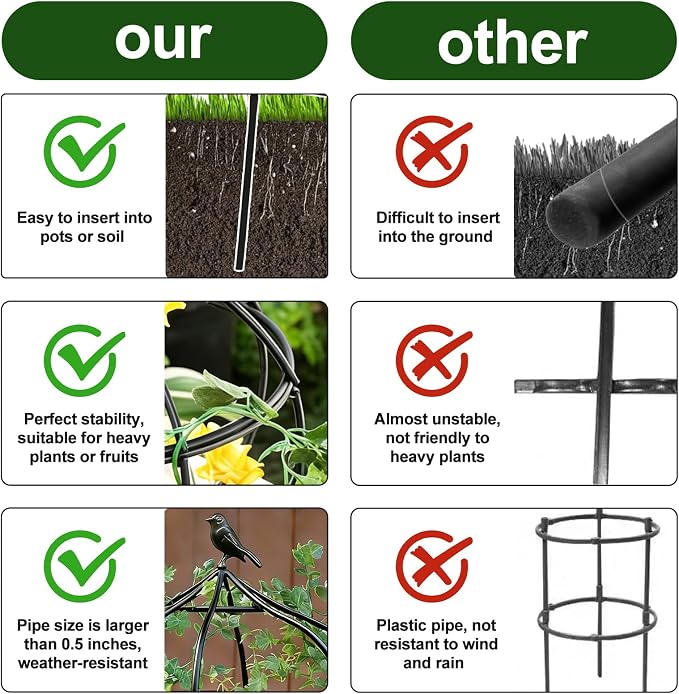 Sturdy Metal Garden Obelisk Trellis - Image 4