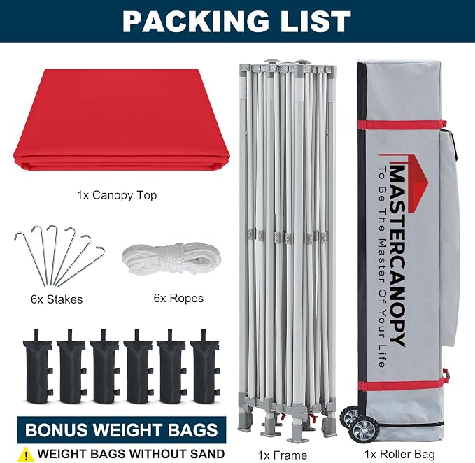 MASTERCANOPY Pop Up Canopy Tent Commercial Grade 10x20 Instant Shelter - Image 7
