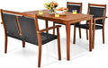 Tangkula 4 Pieces Patio Dining Set by TANGKULA