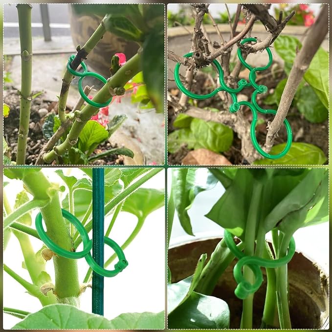 Hysagtek 120 Pcs Large Garden Plant Clips Tomato Clips Plant Locks Clips - Image 2