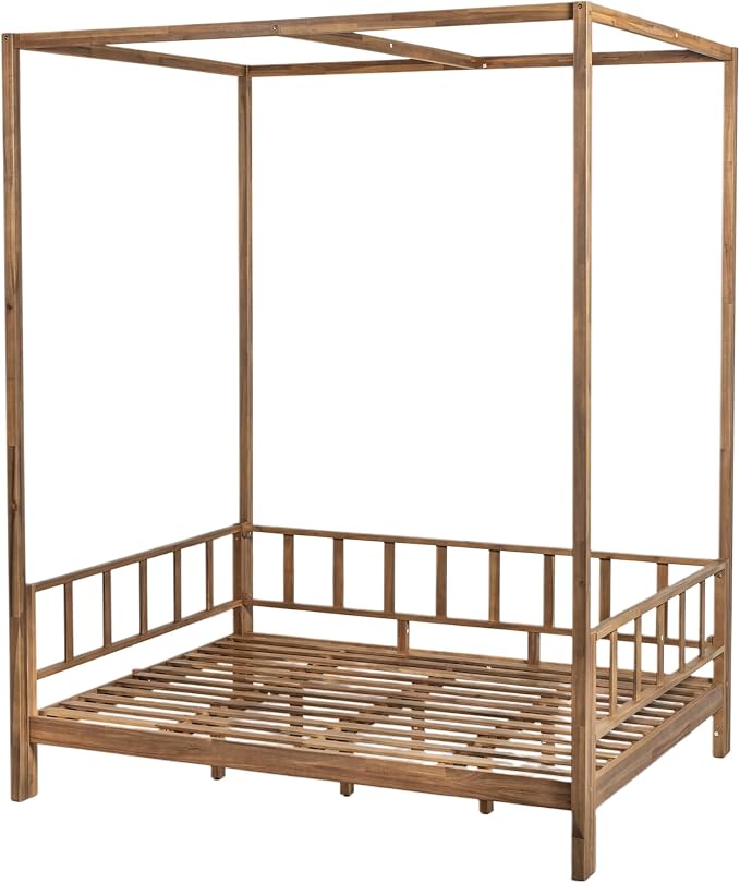 Scott Living Outdoor Acacia Wood Daybed - Image 7