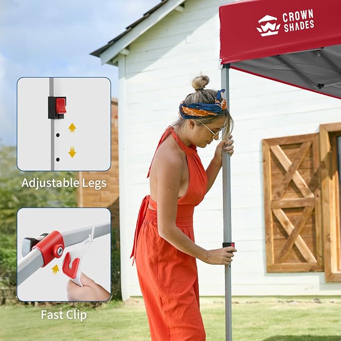 CROWN SHADES 12x12 Pop Up Canopy Tent Instant Commercial - Image 4