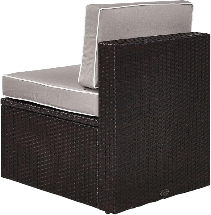 Crosley Furniture Palm Harbor Armless Outdoor Sectional Chair, Wicker Patio - Image 5