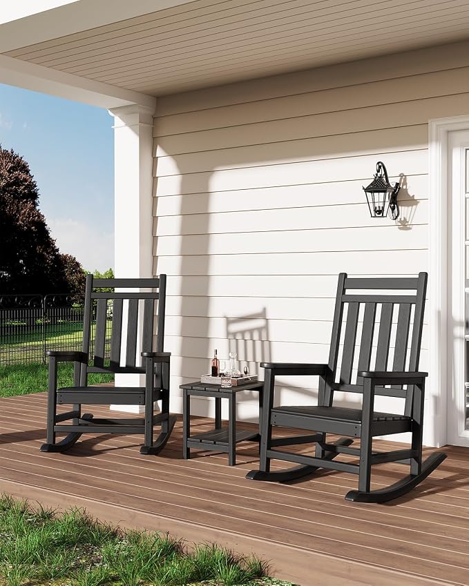 GarveeLife Adirondack Outdoor Side Table 18 x 15 in, HDPE 2-Tier Patio Side - Image 6
