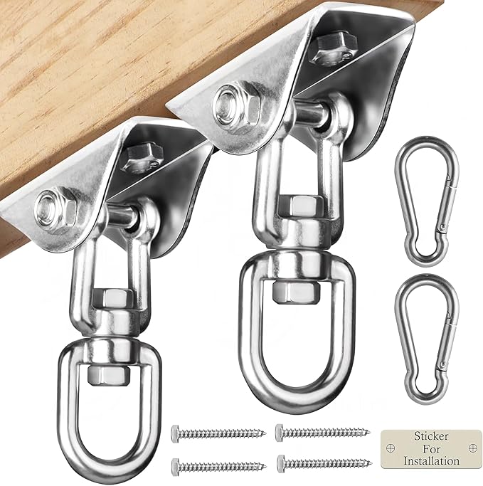 Heavy Duty Swing Hangers for Wooden Sets 2000 LB Capacity Hammock Hanger 360 by Aisto