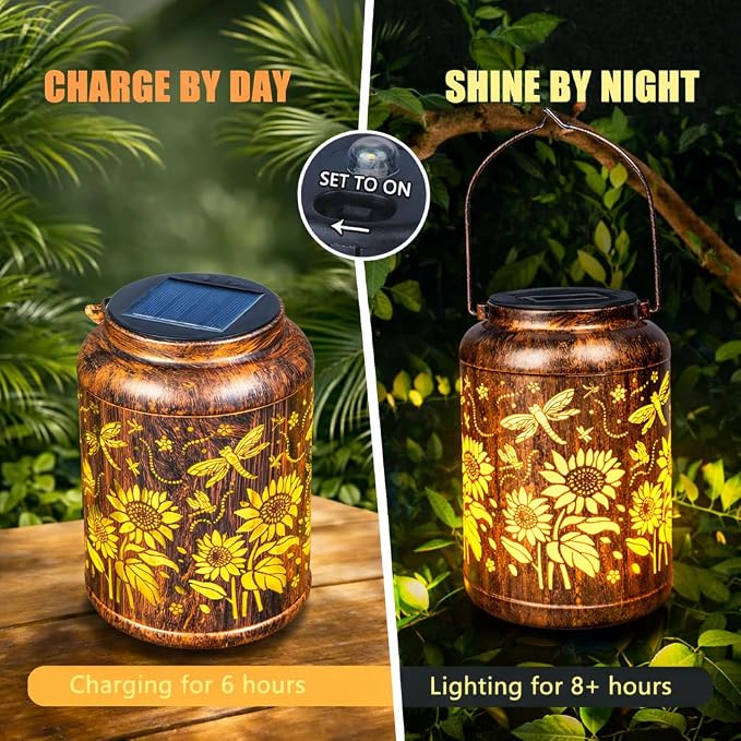 Sunflower Solar Lantern Outdoor Waterproof - Image 5