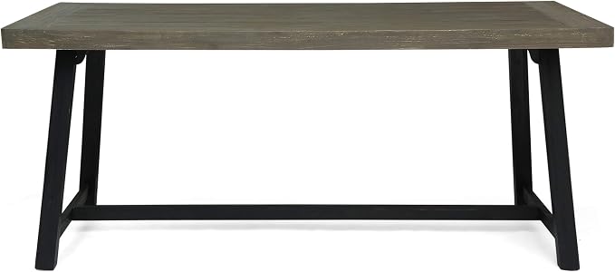 Christopher Knight Home Toby Outdoor Acacia Wood Dining Table, Sandblast Gray by ChristopherKnightHome