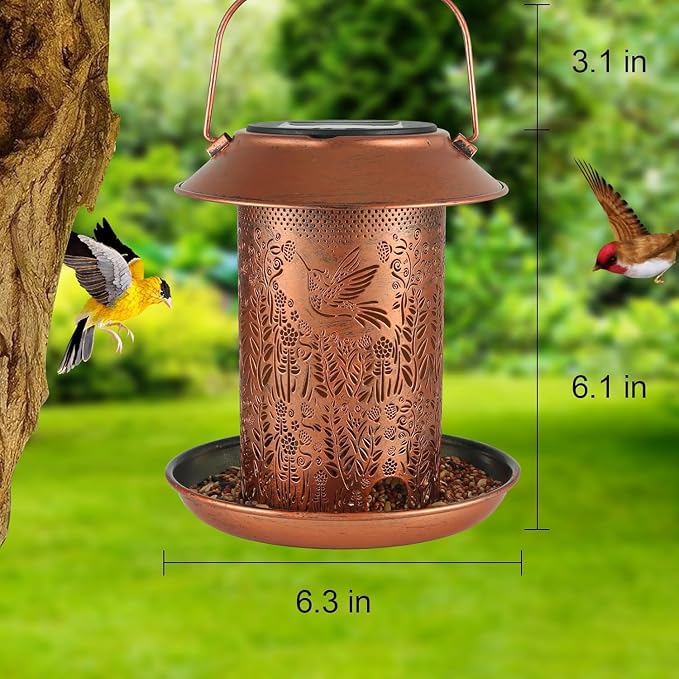 2 Pack Bird Feeders for Outdoors Hummingbird Garden Decor Gifts for Women Mom - Image 5