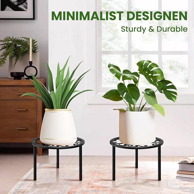 TOSKING 2-Pack Heavy Duty Metal Plant Stands - Image 4