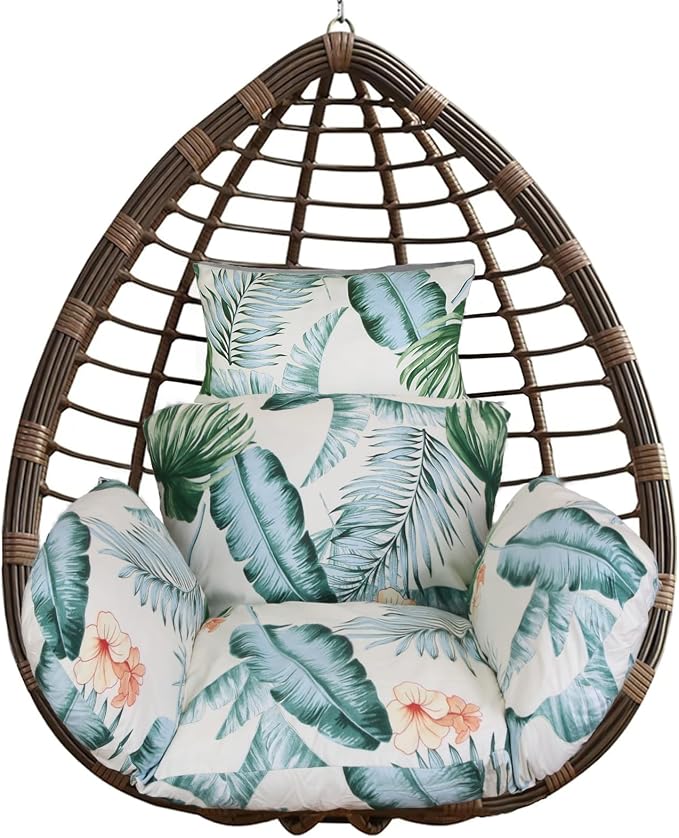 Egg Chair Cushion, Hanging Basket Hammock Seat Cushion, Thick Soft Egg Swing by Zorpupoa