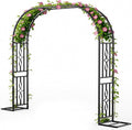 Metal Garden Arch, Heavy Duty Garden Trellis by VOXOR