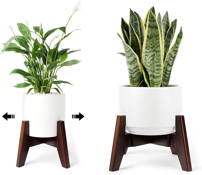 Seanmi Plant Stands for Indoor Plants, Bamboo Plant Stand, Mid Century Plant by Seanmi