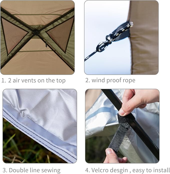 MOQI 10x10 Canopy Replacement Top Cover - Image 2
