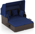 Tangkula Patio Rattan Daybed by TANGKULA