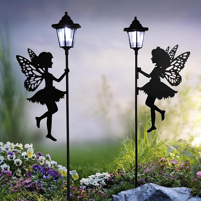 ZKLiLi Fairy Solar Garden Light, Outdoor Garden Fairy Decor Waterproof Large by ZKLiLi
