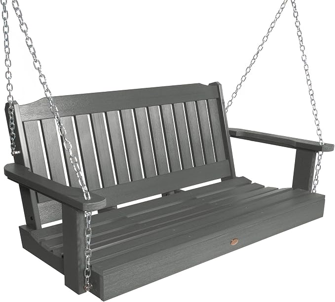 highwood Lehigh Porch Swing, 4 Feet, Coastal Teak by highwood