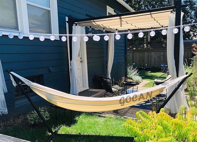Brazilian Double Hammock 2 Person 330X150cm Load 500Pound Cotton Hammock - Image 5