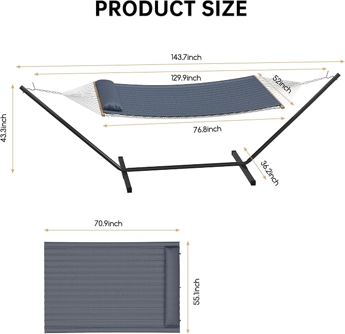 Heavy Duty 2 Person Double Hammock - Image 7