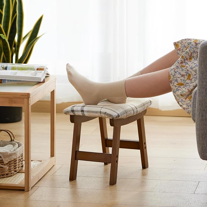 Foot Stool Ottoman Foot Rest Under Desk, Small Stool - Image 4