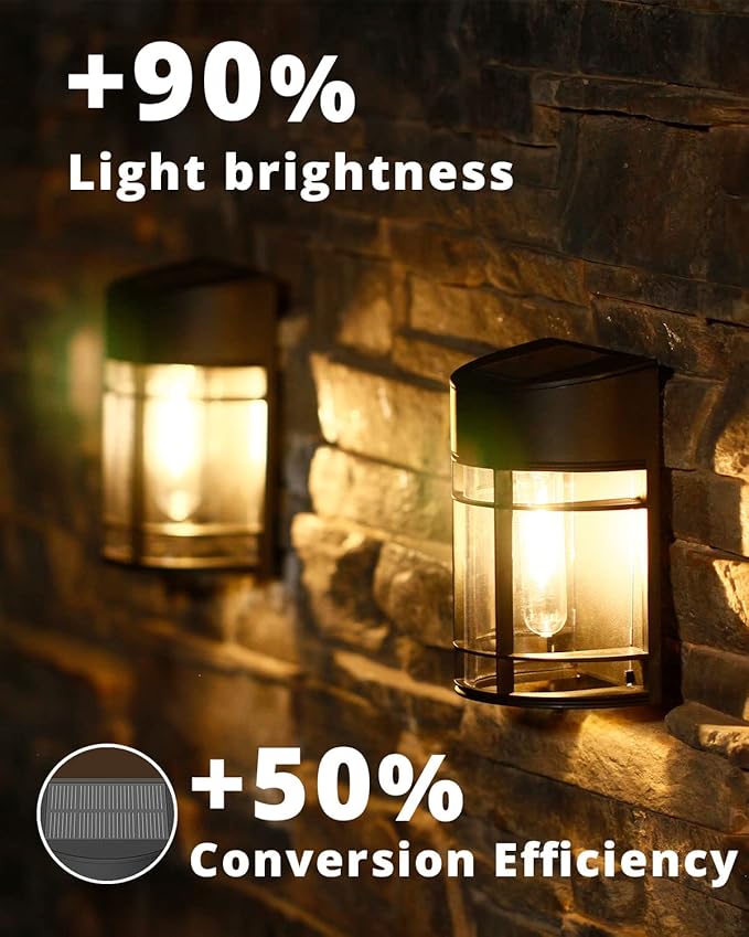 Solar Fence Lights, 8 Pack Deck Light Waterproof Solar Outdoor Lights - Image 8