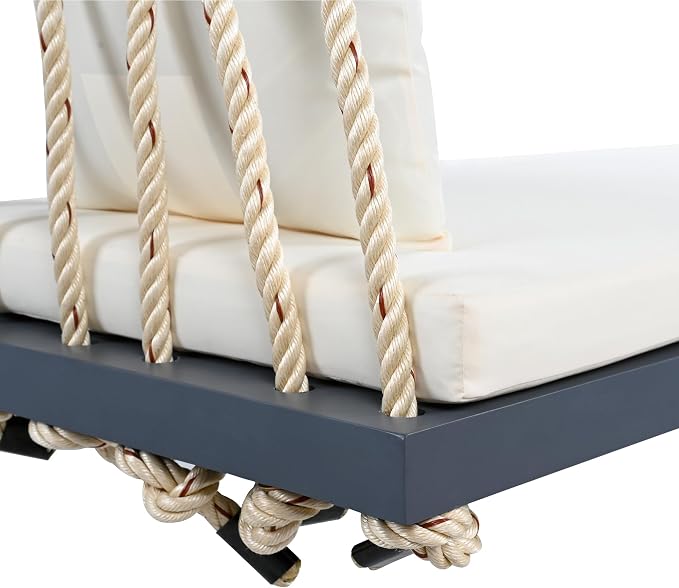 SOFTSEA 2-Person Patio Swing Bench - Image 9