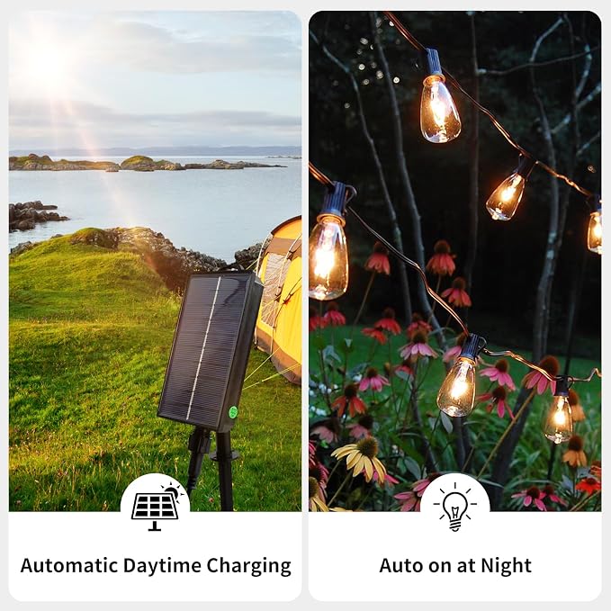 30FT Solar String Lights Outdoor Waterproof - Image 3