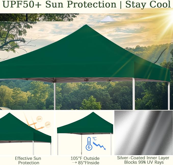 10x10 Canopy Replacement Top Cover - Image 4