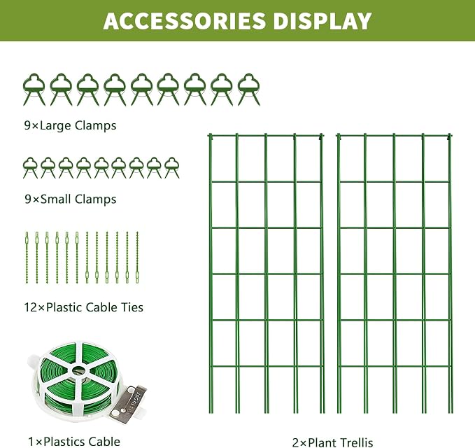 Cucumber Trellis 2 Pack, Foldable A-Frame Garden Trellis - Image 7