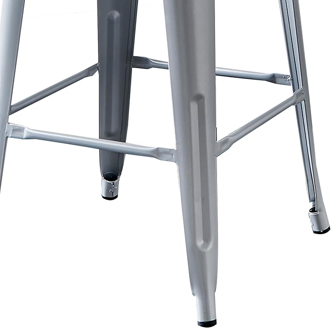 AC Pacific 30” Metal Barstool Set of 2 – Country Rustic Style - Image 5
