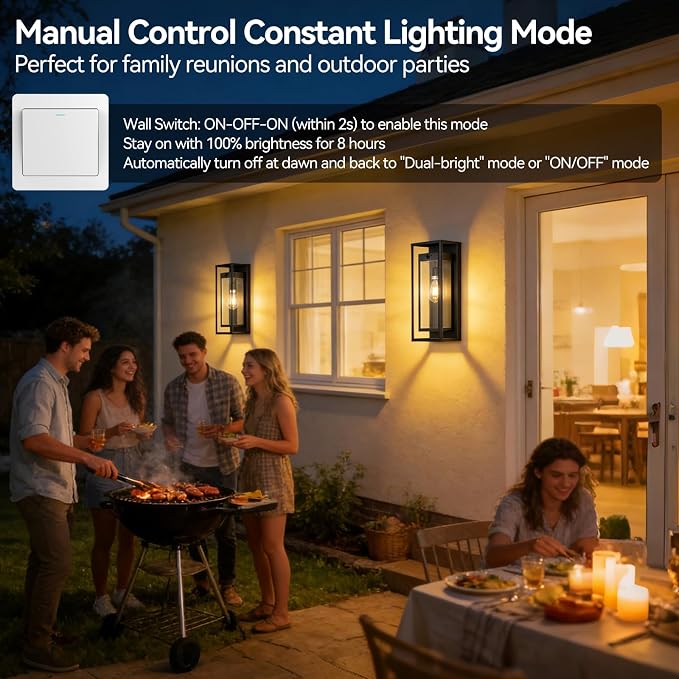 18" Motion Sensor Outdoor Front Porch Light - Image 3