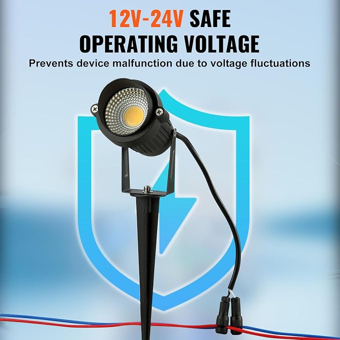 VEVOR Landscape Lighting, 6W Low Voltage LED Landscape Lights, IP66 Waterproof - Image 5