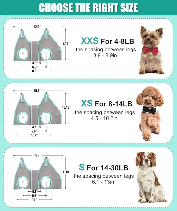 Dog Grooming Hammock Harness, Small Dog Groming Sling, Dog Nail Clipping Hanger - Image 3