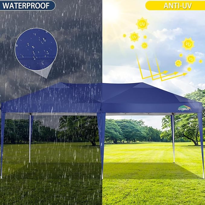 COBIZI 10x20 Pop up Canopy Tent Without Sidewall, Waterproof Portable Outdoor - Image 4