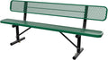 8 Feet Steel Park Bench for Outside, Outdoor Bench by Sunnibety