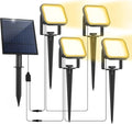 Solar Spot Lights Outdoor, 20 LED IP65 Waterproof Solar Landscape Spotlights by CREPOW