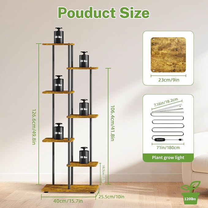 iDavosic.ly 6 Tier Tall Plant Stand Indoor - Image 3
