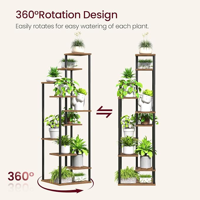 10 Tier Plant Stand Indoor, Tiered Corner Plant Shelf Flower Stand - Image 4
