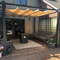 PURPLE LEAF 10' X 12' Outdoor Retractable Pergola by PURPLELEAF