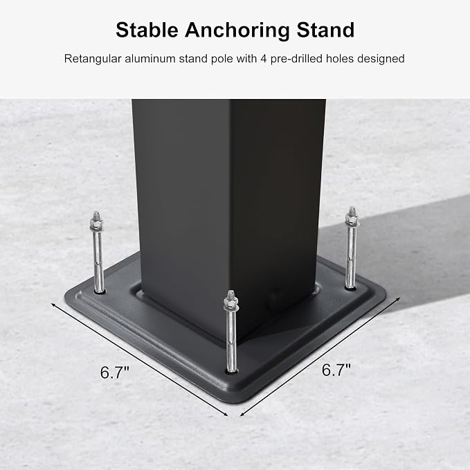 PURPLE LEAF 10' x 10' Aluminum Outdoor Pergola Wind-Resistant Retractable - Image 8