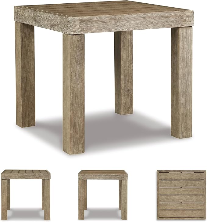 Signature Design by Ashley Silo Point Casual Outdoor Square Patio End Table - Image 7