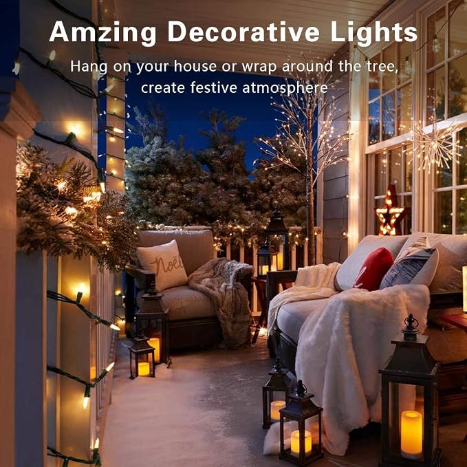 BrizLabs Clear Christmas Lights, Connectable Mini Light String, UL Certified - Image 6