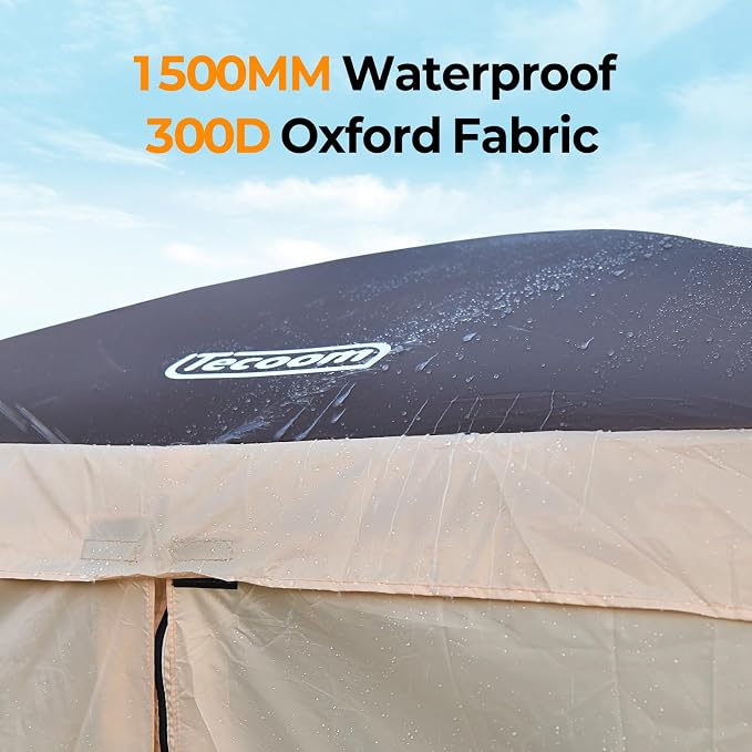 Tecoom 6x6ft Pop Up Gazebo Tent, 4-Sided Canopy Shelter Tent - Image 8