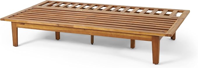 Christopher Knight Home Jill Daybed, Teak + Beige - Image 3