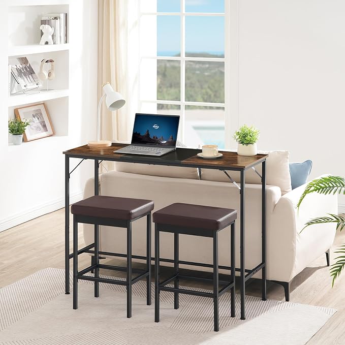 HOOBRO Bar Stools, 24.8-Inch Height Stools, Breakfast Barstools, Kitchen Bar - Image 9