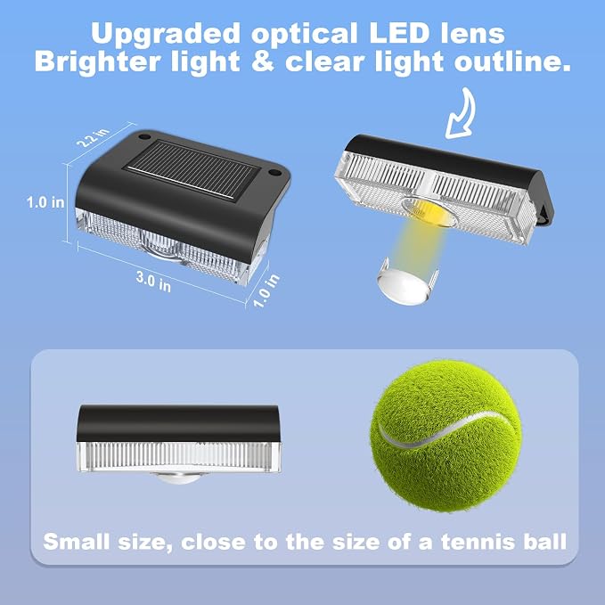 Solar Fence Lights Outdoor, 8 Pack Fence Light Solar Powered Wall Lighting - Image 6