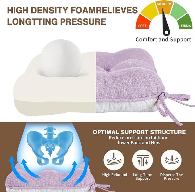 BETU Chair Cushions for Dining Chairs Set of 6, 3.5" Thick Kitchen Table Chair - Image 5