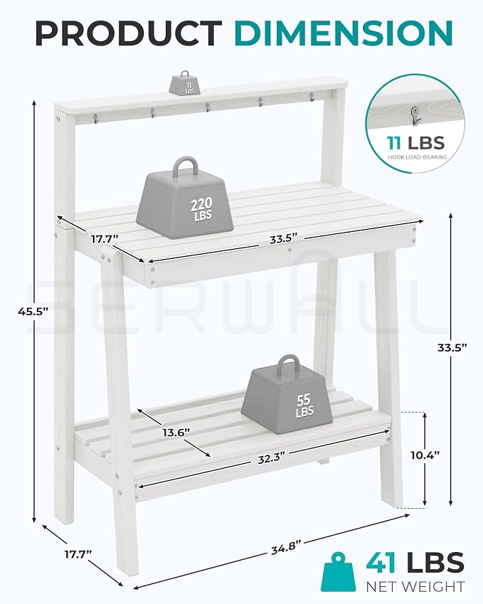 SERWALL Potting Bench Outdoor - Image 2